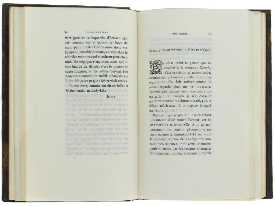 Les Surprises Du Coeur. [Exemplaire Sur Parchemin]