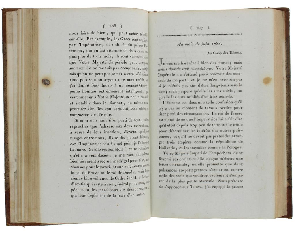Lettres Et Pensees Du Marechal Prince De Ligne, Publiées Par Mad. La Baronne De Stael Holstein. Seconde Édition (Complet)