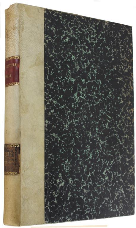 La Giustizia Penale. RIVISTA CRITICA SETTIMANALE di DOTTRINA, GIURISPRUDENZA, LEGISLAZIONE - 1911 - Gennaro Escobedo - copertina