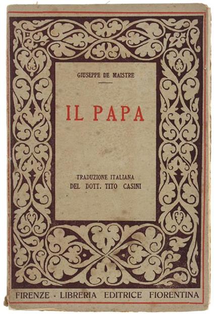 Il Papa. Volume secondo - copertina