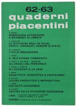 Quaderni Piacentini. N. 62-63 - Aprile 1977