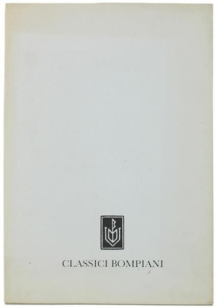 Classici Bompiani - Valentino Bompiani - copertina