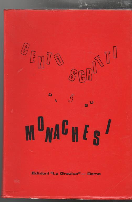 Guida allo studio dell'opera di Monachesi Vol. 1 Cento scritti di & su Monachesi A cura di F.C. (stampa 1978) - copertina