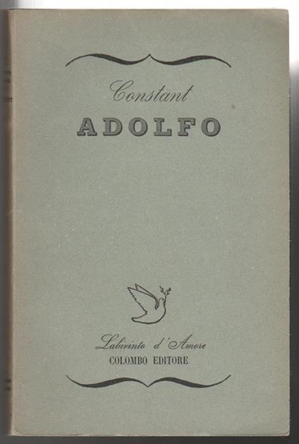 Adolfo - Benjamin Constant - copertina
