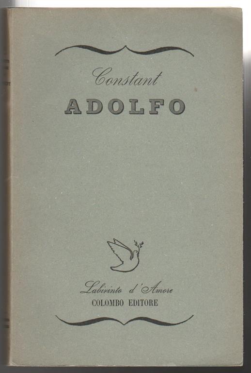 Adolfo - Benjamin Constant - copertina
