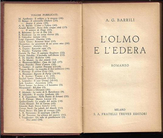 L' olmo e l'edera - Anton Giulio Barrili - copertina