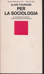 Per la sociologia