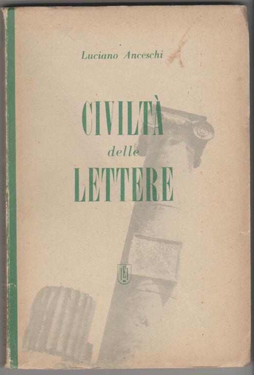 Civiltà delle lettere - Luciano Anceschi - copertina