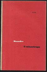 Il misantropo A cura di Benedetto Marzullo