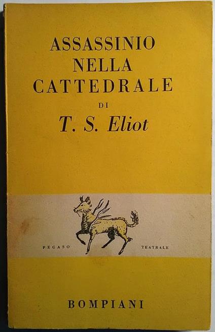 Assassinio nella Cattedrale - Thomas Stearns Eliot - copertina