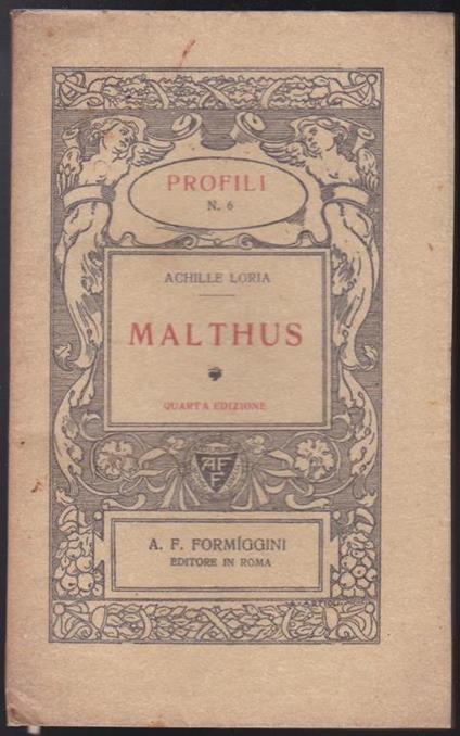 Malthus - Achille Loria - copertina