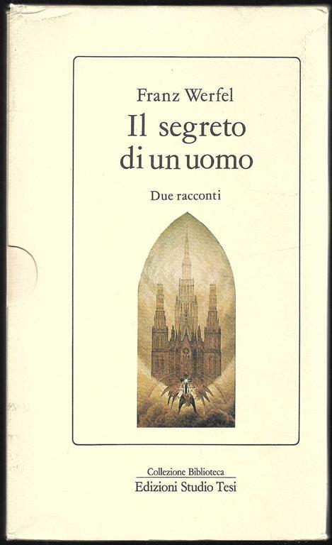 Il segreto di un uomo Due racconti (stampa 1983) - Franz Werfel - copertina