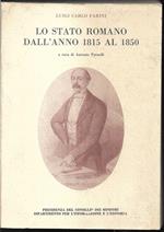 Lo Stato romano dall'anno 1815 al 1850 A cura di Antonio Patuelli (senza data di stampa)