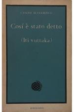 Così è stato detto (Iti vuttaka) Canone buddhistico