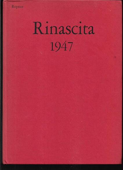 Rinascita 1947 Reprint - Palmiro Togliatti - copertina