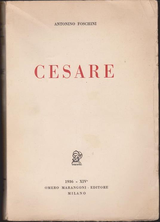 Cesare - Antonino Foschini - copertina