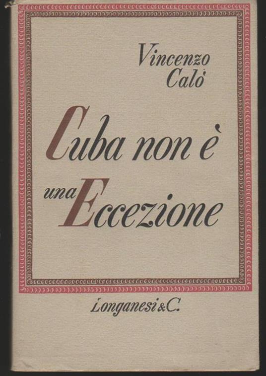 Cuba non é un'eccezione - Vincenzo Calò - copertina