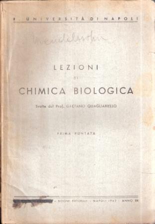 Lezioni Di Chimica Biologica Prima Puntata - Gaetano Quagliariello - copertina