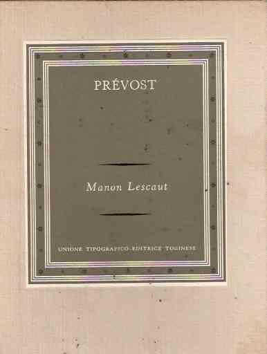 Manon Lescaut - Antoine-François Prévost - copertina