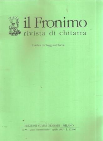 Il Fronimo Rivista Di Chitarra N. 91 - copertina