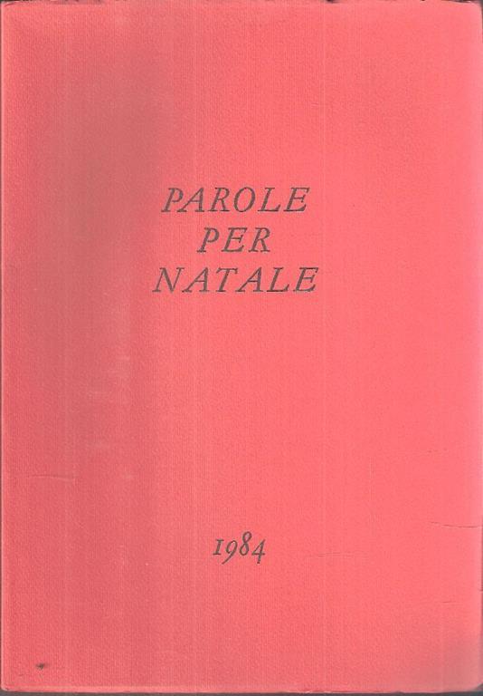 Parole Per Natale. All'ombrellino Rosso - Emilio De Marchi - copertina