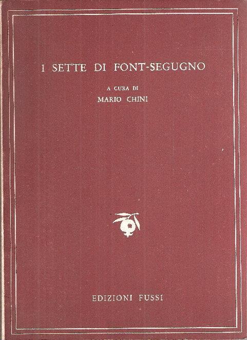 I Sette Di Font-Segugno - Poeti Neo-Provenzali - copertina