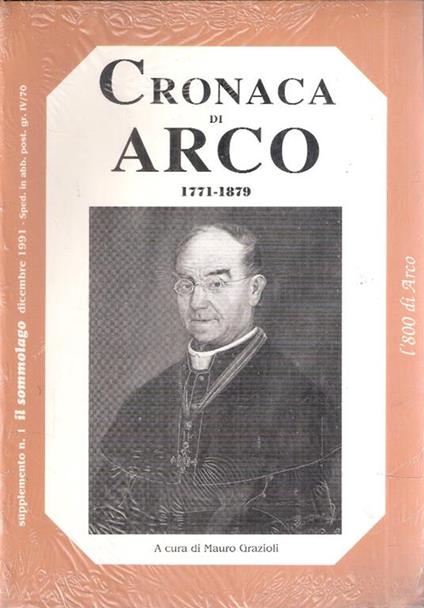 Cronaca Di Arco 1771. 1879 - copertina