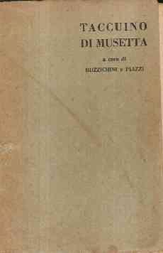 Taccuino Di Musetta - copertina
