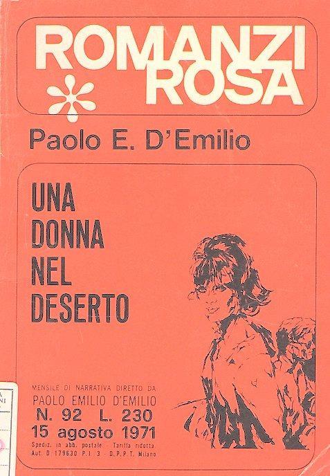 Duna Donna Nel Deserto - Paolo Emilio D'Emilio - copertina