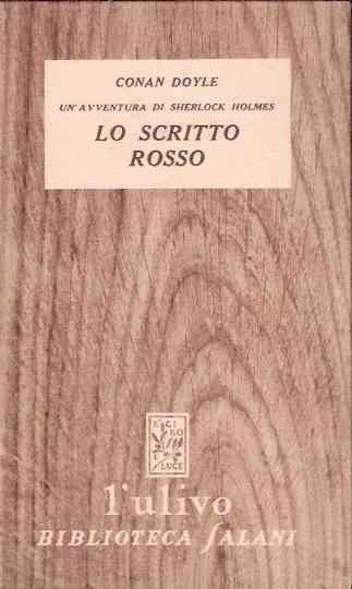 Lo Scritto Rosso - Arthur Conan Doyle - copertina