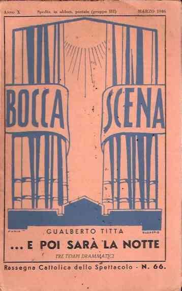 E Poi Sarà La Notte - Tre Tempi Drammatici - Alfio Titta - copertina