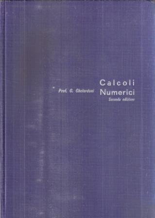 Calcoli Numerici - G. Ghelardoni - copertina