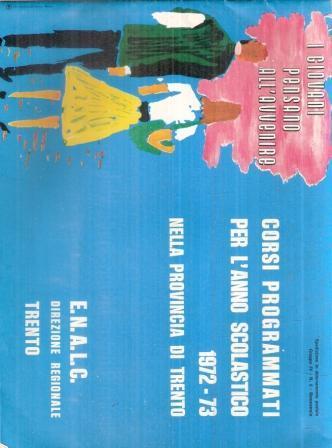 Corsi Programmati Per L'anno Scolastico 1972-73 Nella Provincia Di Trento - copertina