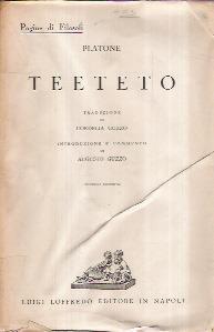 Teeteto - Platone - copertina