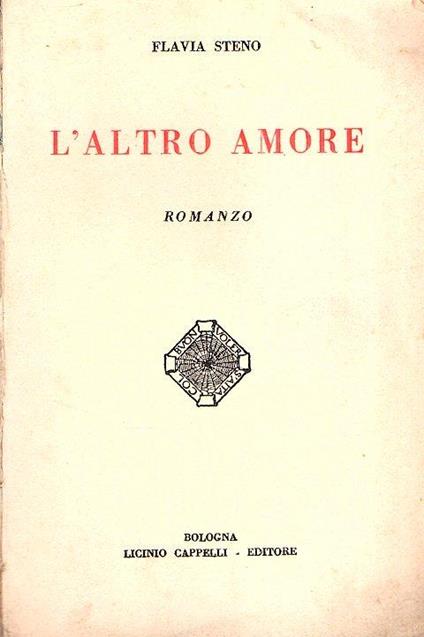 L' altro Amore - Flavia Steno - copertina