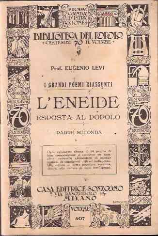 L' eneide Esposta Al Popolo - Eugenio Levi - copertina