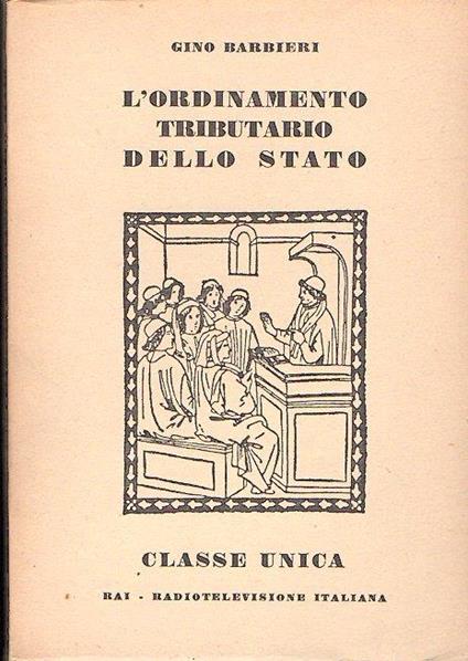 L' ordinamento Tributario Dello Stato - Gino Barbieri - copertina