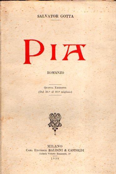 Pia - Salvatore Gotta - copertina