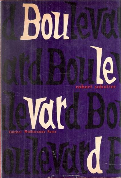 Boulevard - Robert Sabatier - copertina