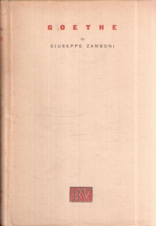 Goethe - Giuseppe Zamboni - copertina