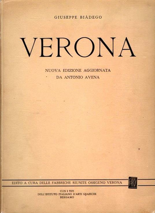 Verona - Giuseppe Biadego - copertina