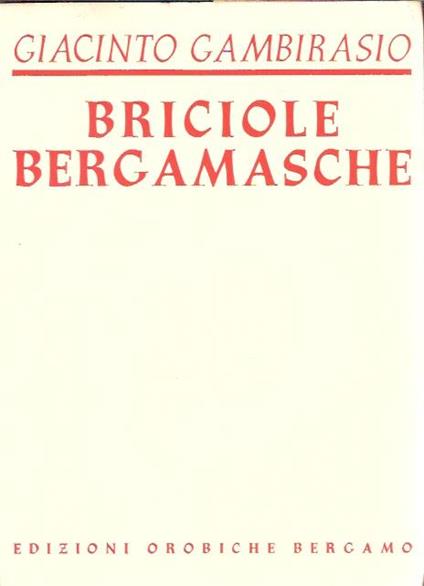 Briciole Bergamasche - Giacinto Gambirasio - copertina