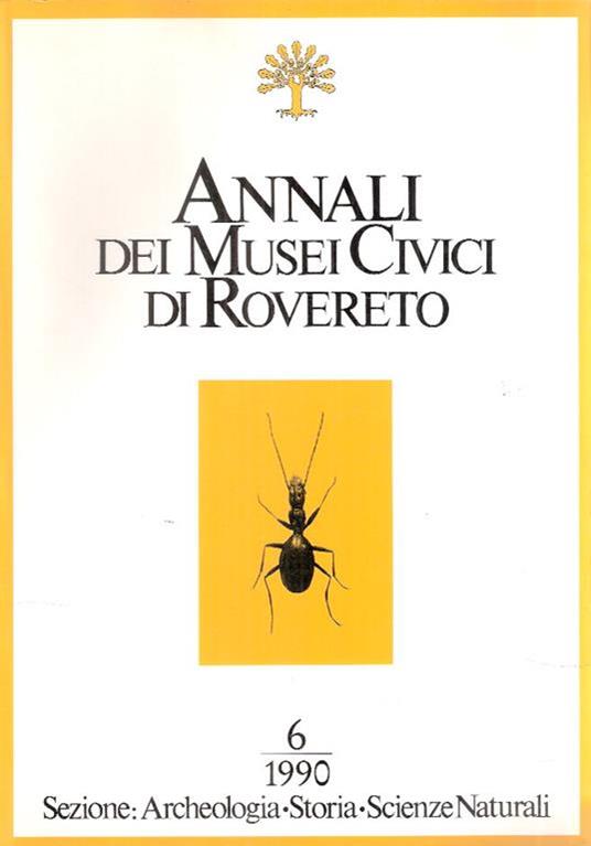 Annali Dei Musei Civici Di Rovereto - copertina