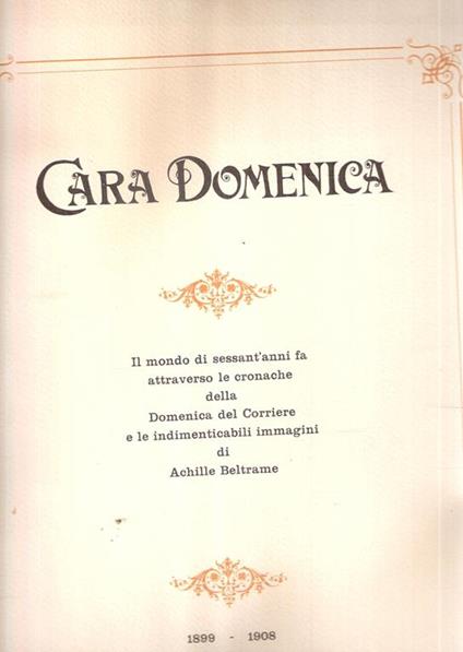 Cara Domenica 1899-1908 - copertina