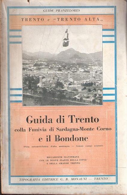 Guida Di Trento Colla Funivia Di Sardagna-Monte Corno E Il Bondone - copertina