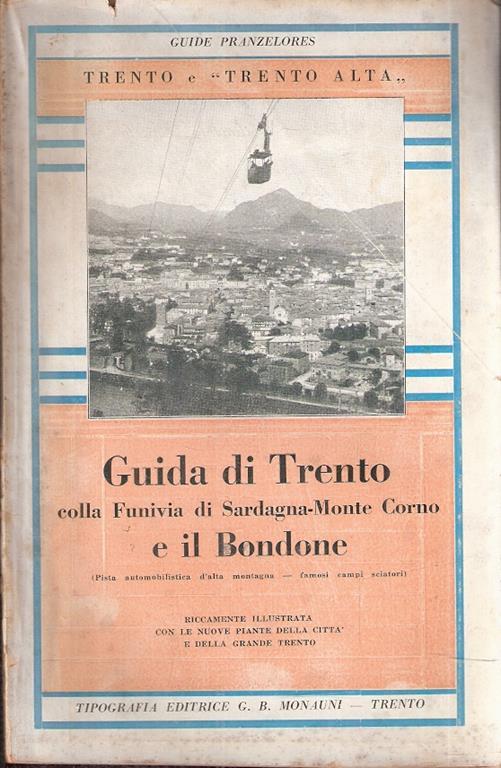Guida Di Trento Colla Funivia Di Sardagna-Monte Corno E Il Bondone - copertina