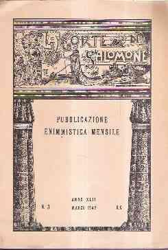 La Corte Di Salomone. Pubblicazione Enimmistica Mensile - copertina
