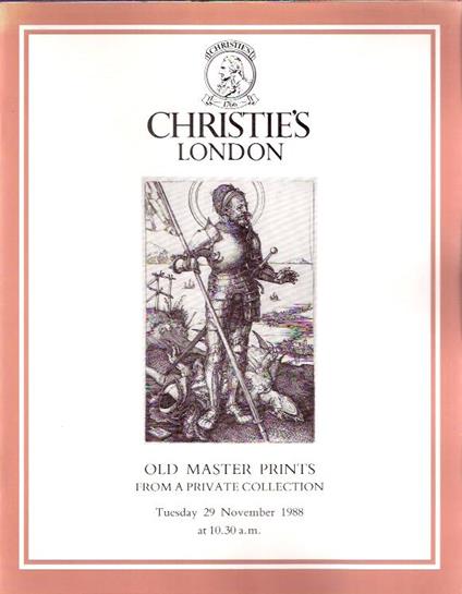 Old Master Prints From A Private Collection - copertina