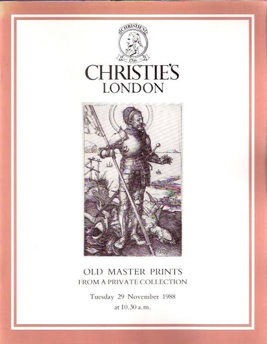 Old Master Prints From A Private Collection - copertina