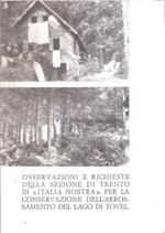 Osservazioni E Richieste Della Sezione Di Trento Di \Italia Nostra\